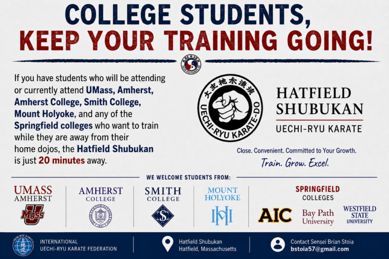 College Students, keep your training going!